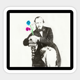 Dostoyevsky's flowers Sticker